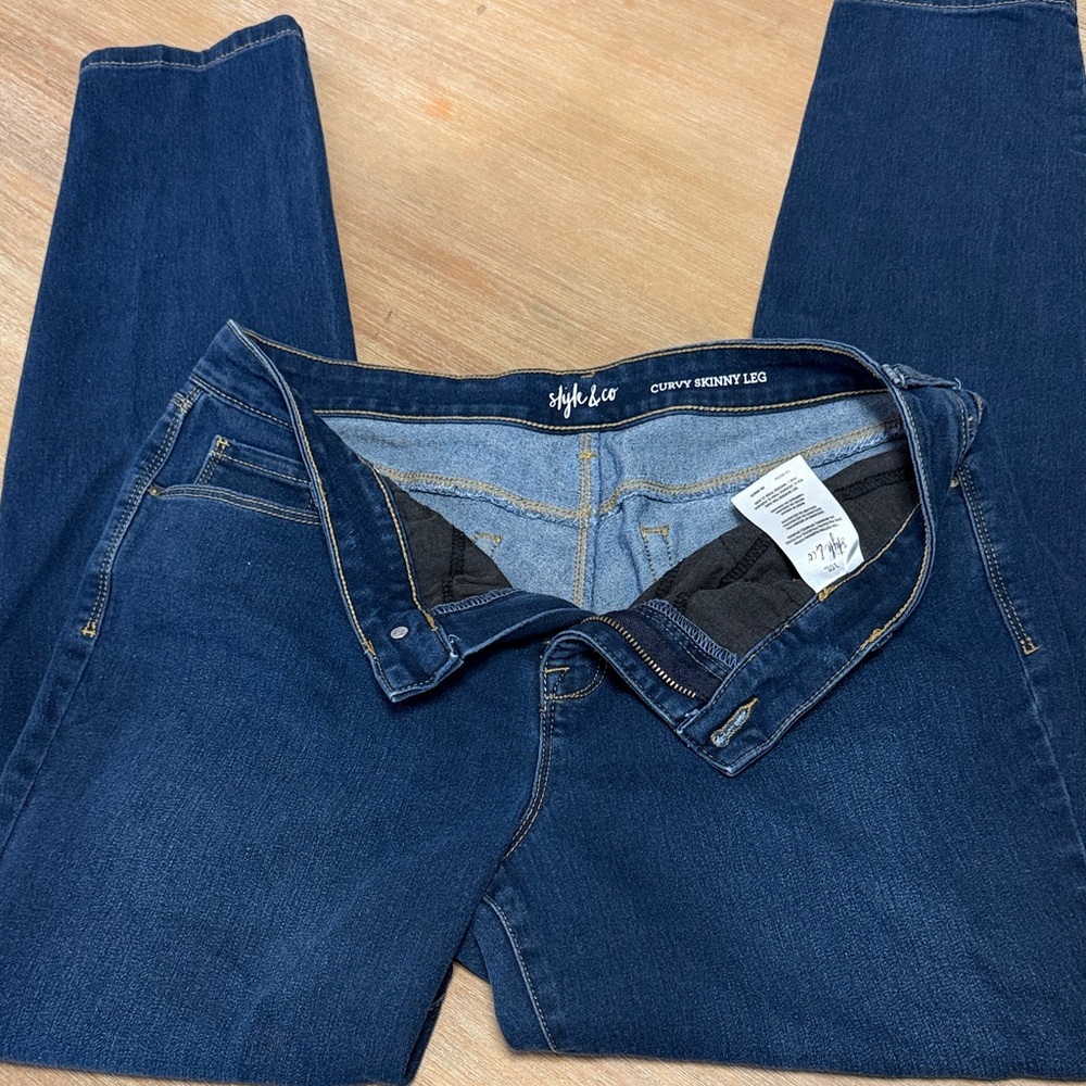 STYLUS Men's Dark‎ Blue Skinny Jeans